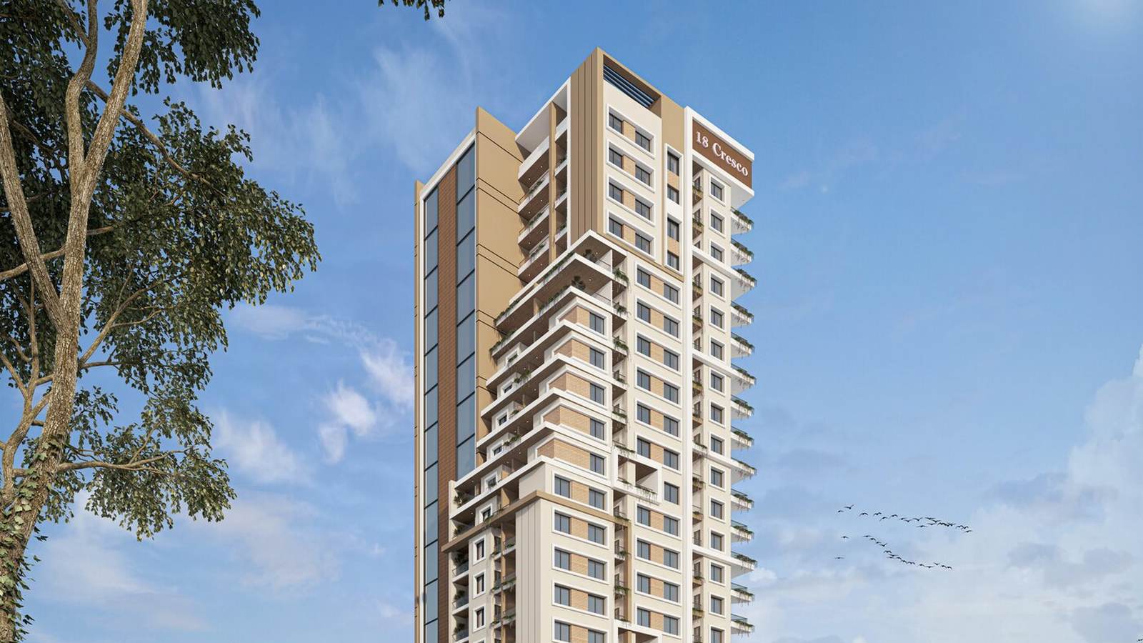 18 Cresco — 1 BHK + 6 Shops residences in Gujarat Colony, Kothrud, Pune